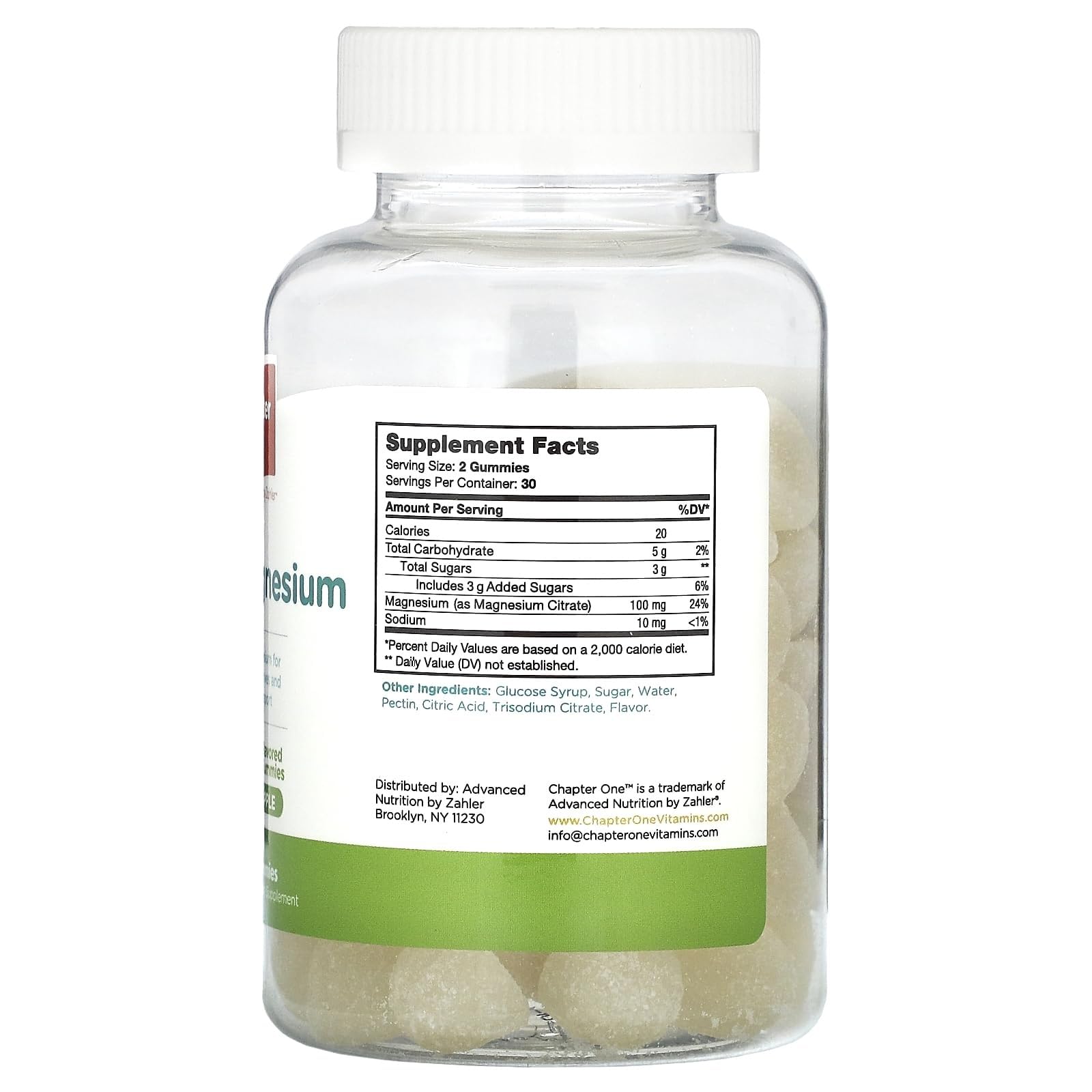 Zahler apple-flavored chewable gummy close-up highlighting texture and kid-friendly taste