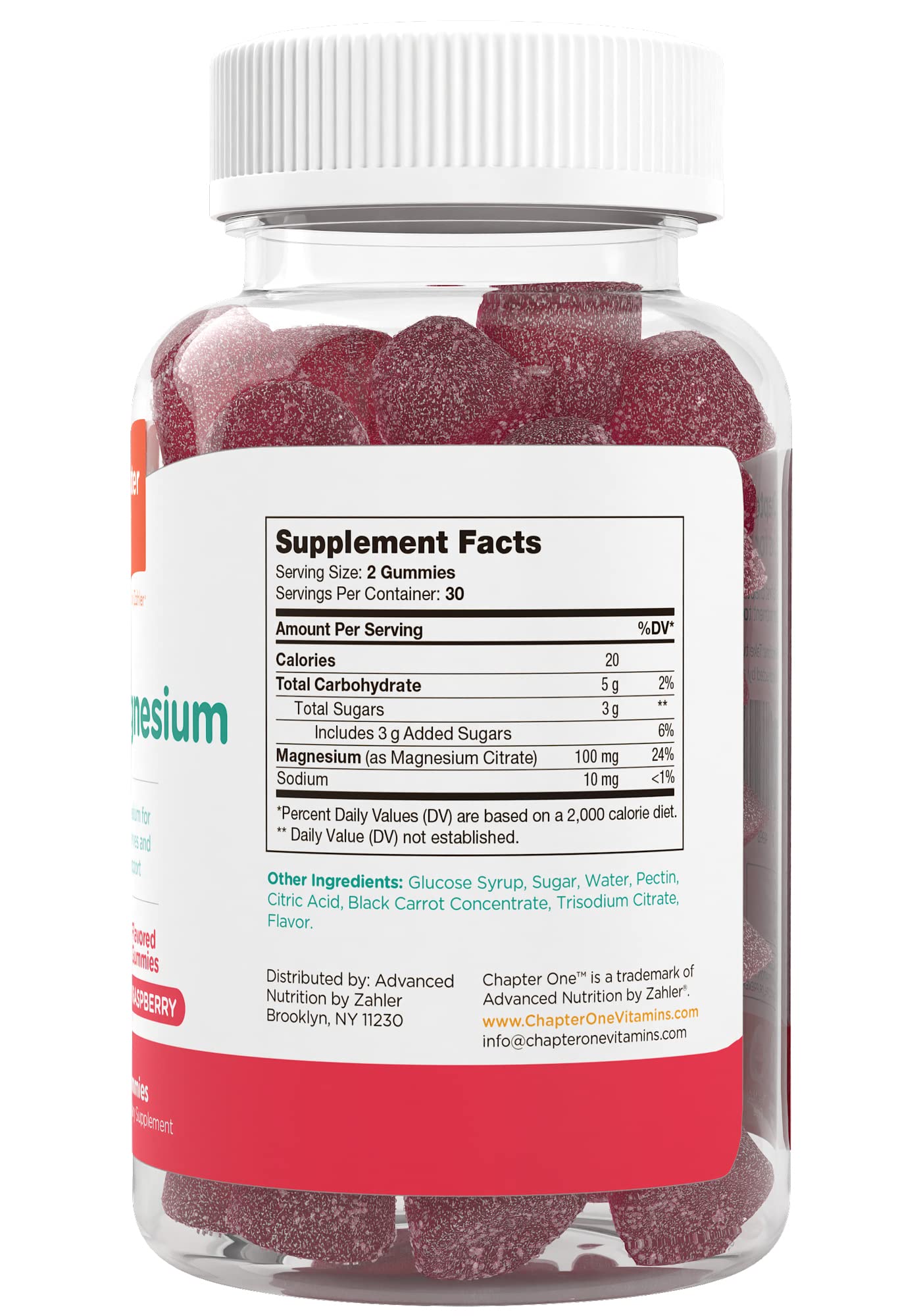 Zahler Chapter One magnesium gummies kosher certified and allergen-free.
