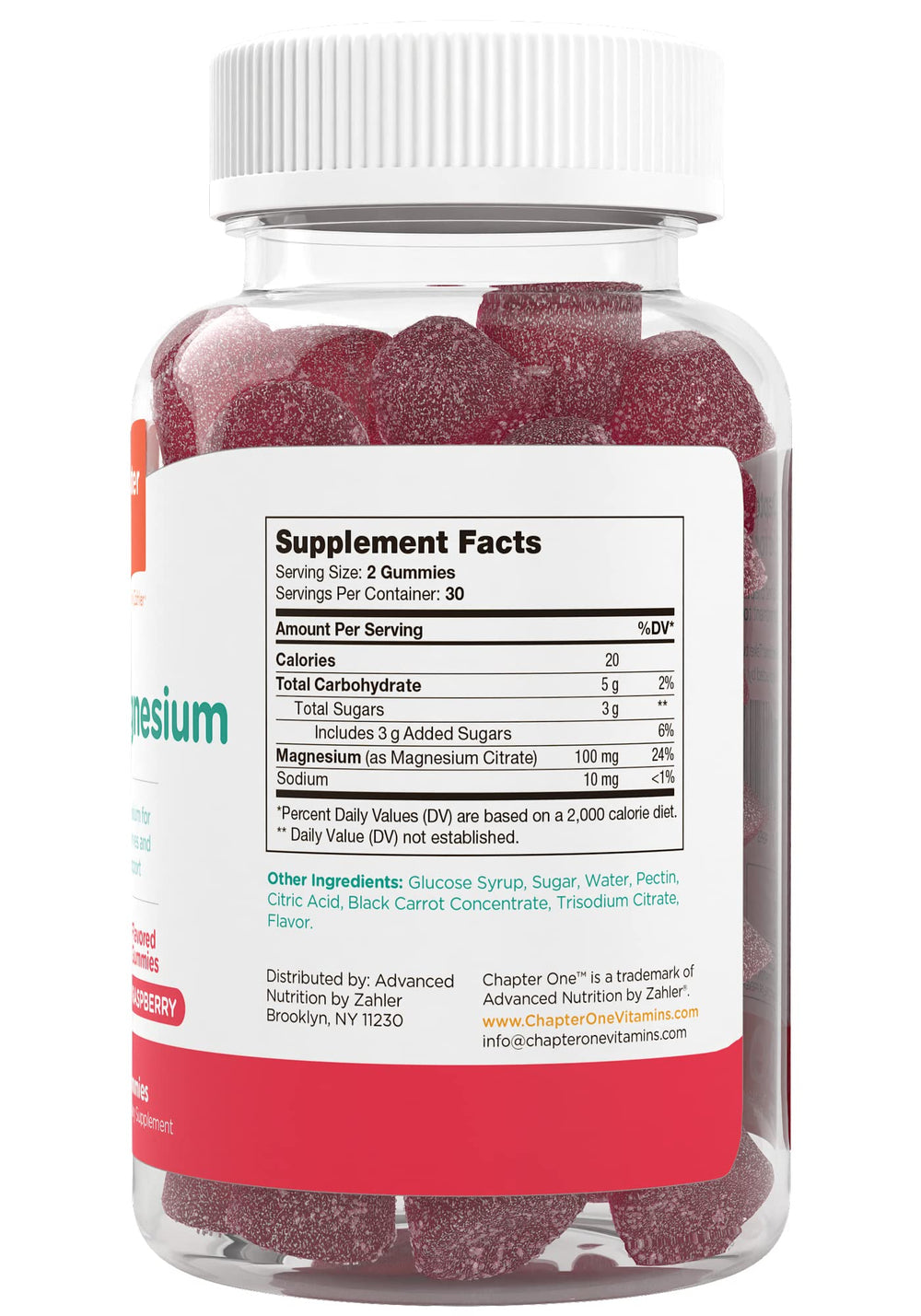 Zahler Chapter One magnesium gummies kosher certified and allergen-free.