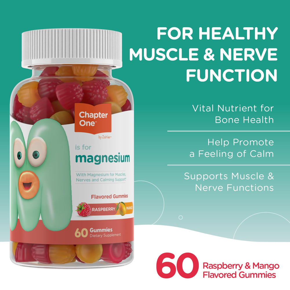 Zahler Chapter One Raspberry Mango flavor gummies appealing to kids and adults