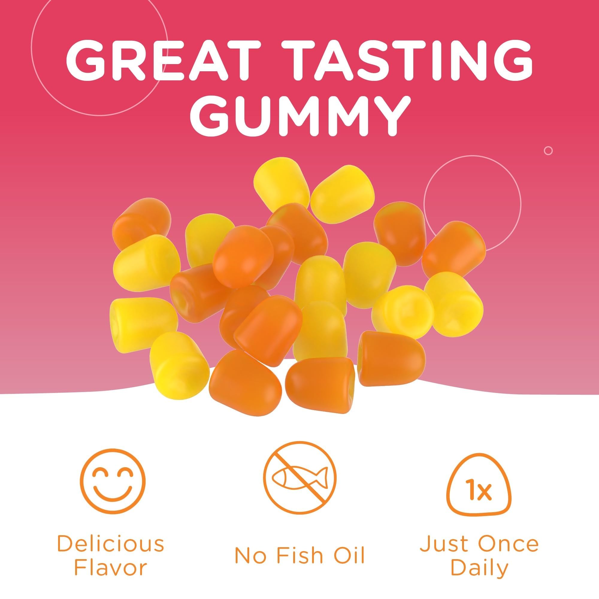 Zahler Chapter One Omega-3 Gummies kosher-certified, suitable for dietary restrictions.
