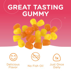 Zahler Chapter One Omega-3 Gummies kosher-certified, suitable for dietary restrictions.