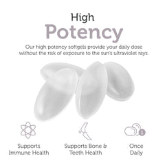 Zahler D3 bottle highlighting 1000 IU per softgel for daily use.