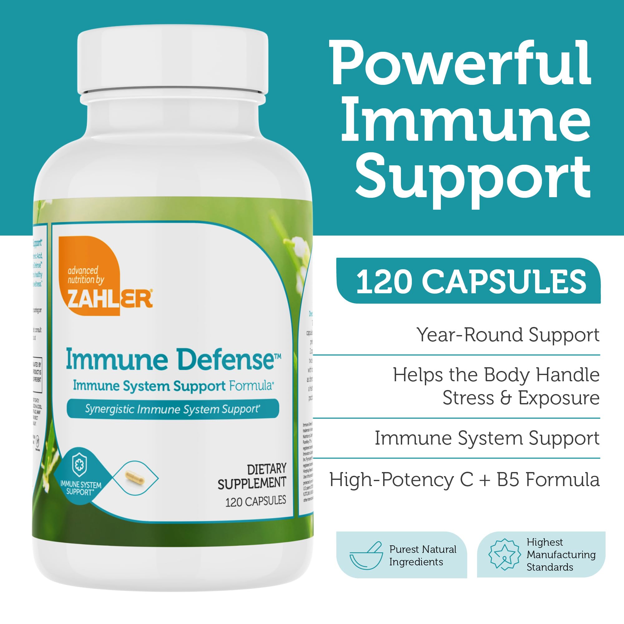 Zahler Immune Defense pine bark extract emphasis on plant components