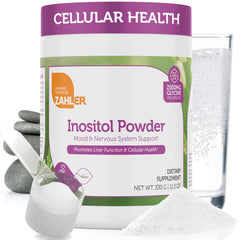 Zahler Inositol Glycine supplement bottle supports daily mood and nervous system health.