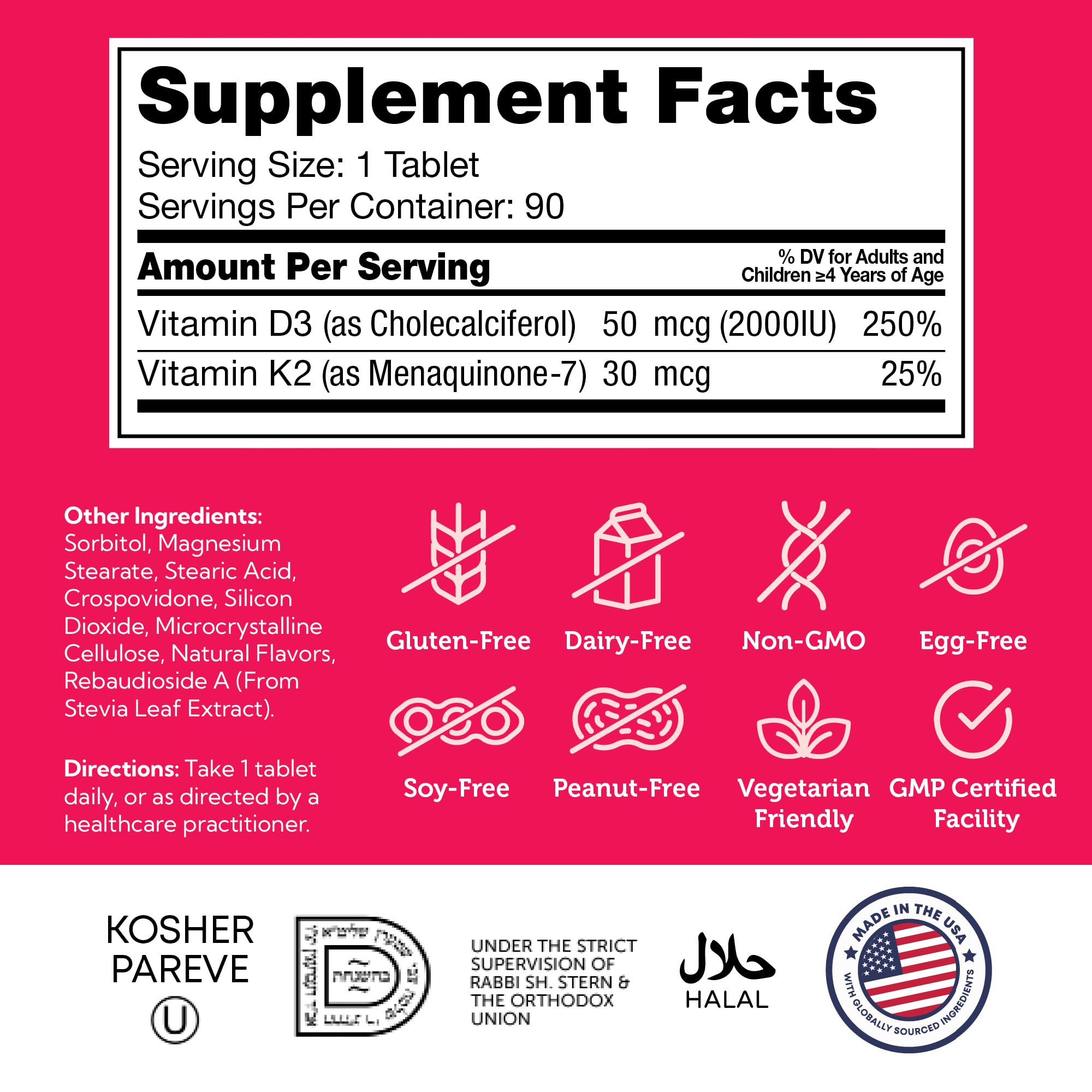 Zahler Junior D3 K2 chewables serving with kid-friendly design