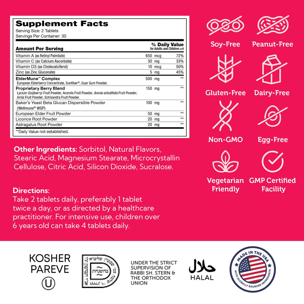 Zahler Kids Immune Support gluten, dairy, and soy free formulation