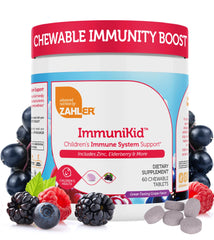 Zahler Kids Immune Support grape-flavored chewables for daily use