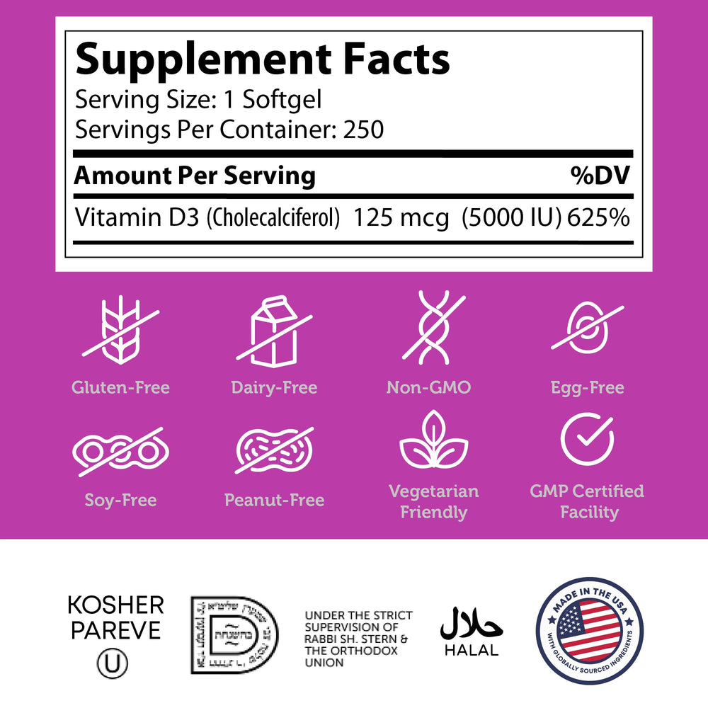 Zahler Vit D3 seal close-up emphasizing kosher and non-GMO trust.