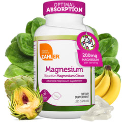 Zahler Magnesium Citrate capsules in a bottle for easy daily support.