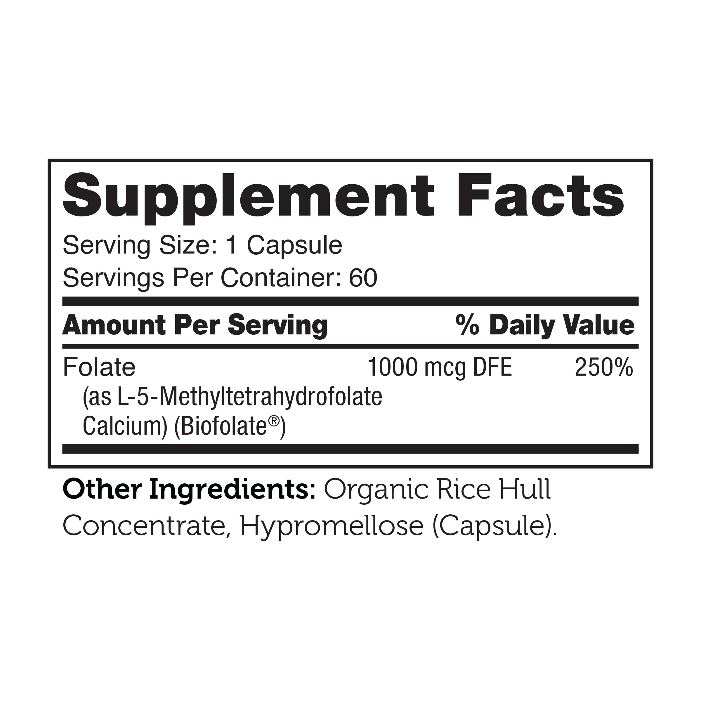 Zahler Methylfolate packaging with kosher non-GMO certification seal