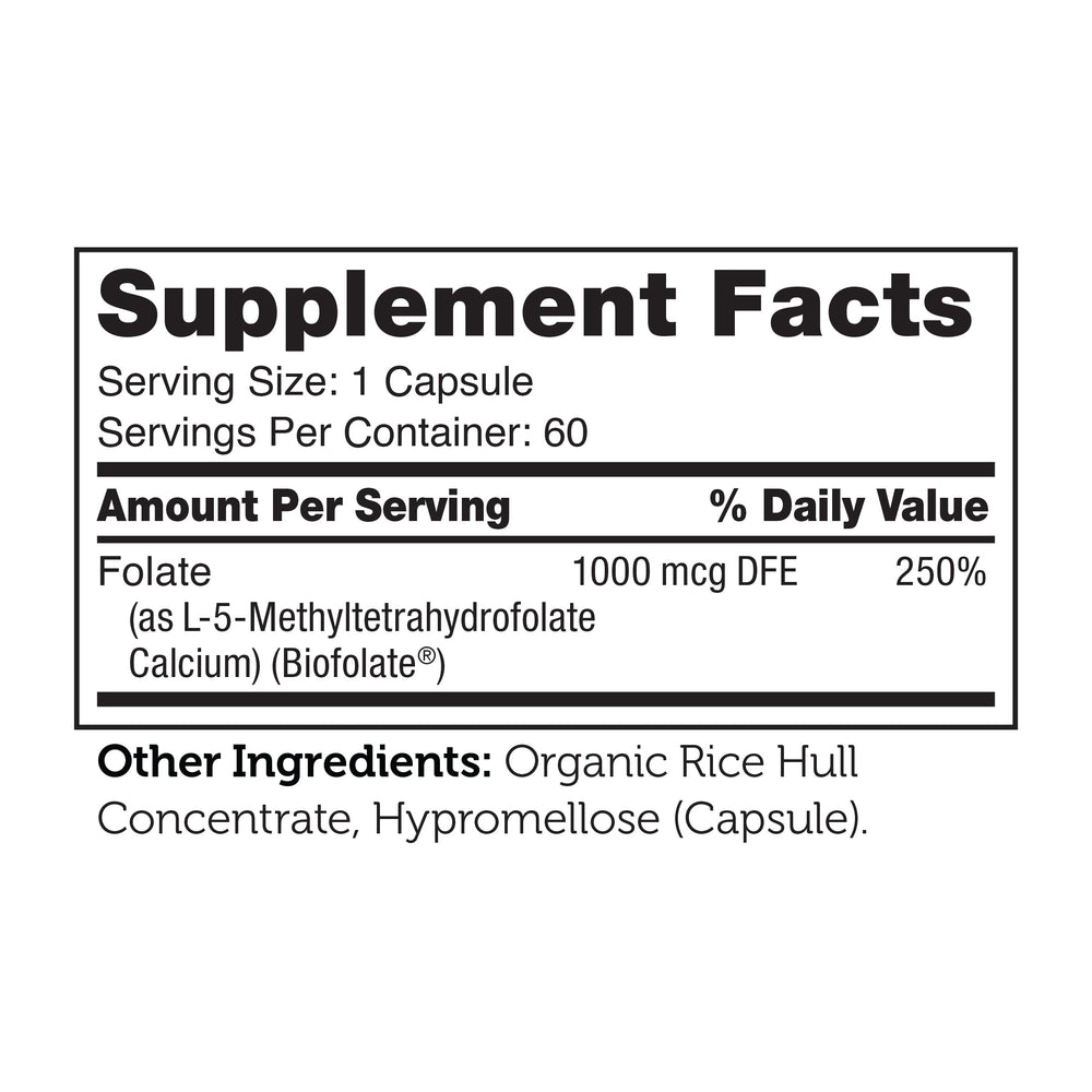 Zahler Methylfolate packaging with kosher non-GMO certification seal