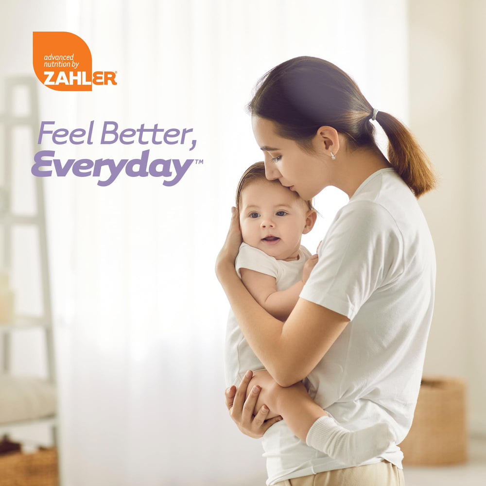 Zahler Methylfolate capsules beside breakfast items for daily intake