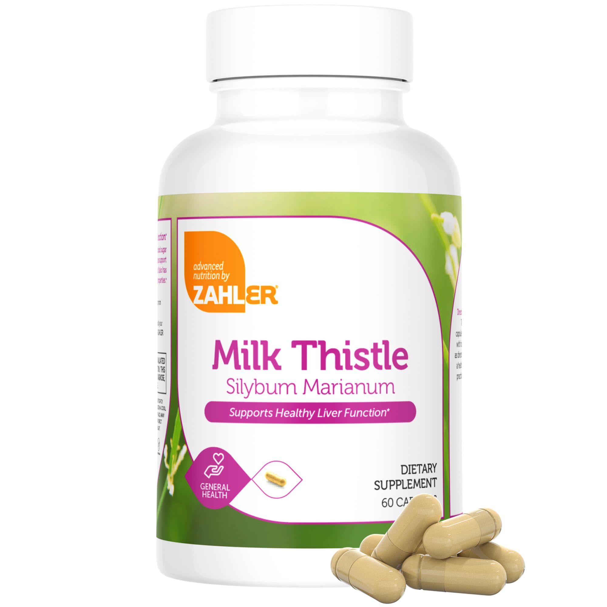 Zahler Milk Thistle label shows nutrition panel for informed choices