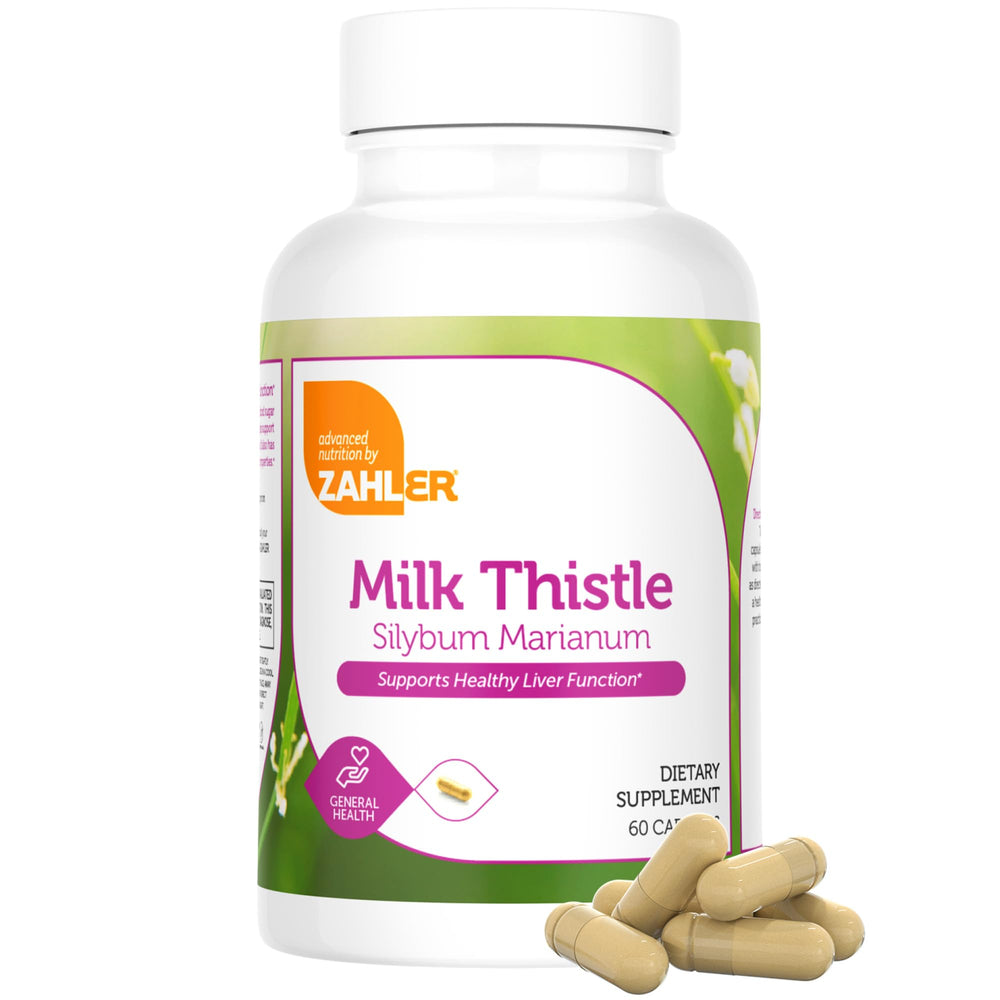Zahler Milk Thistle label shows nutrition panel for informed choices