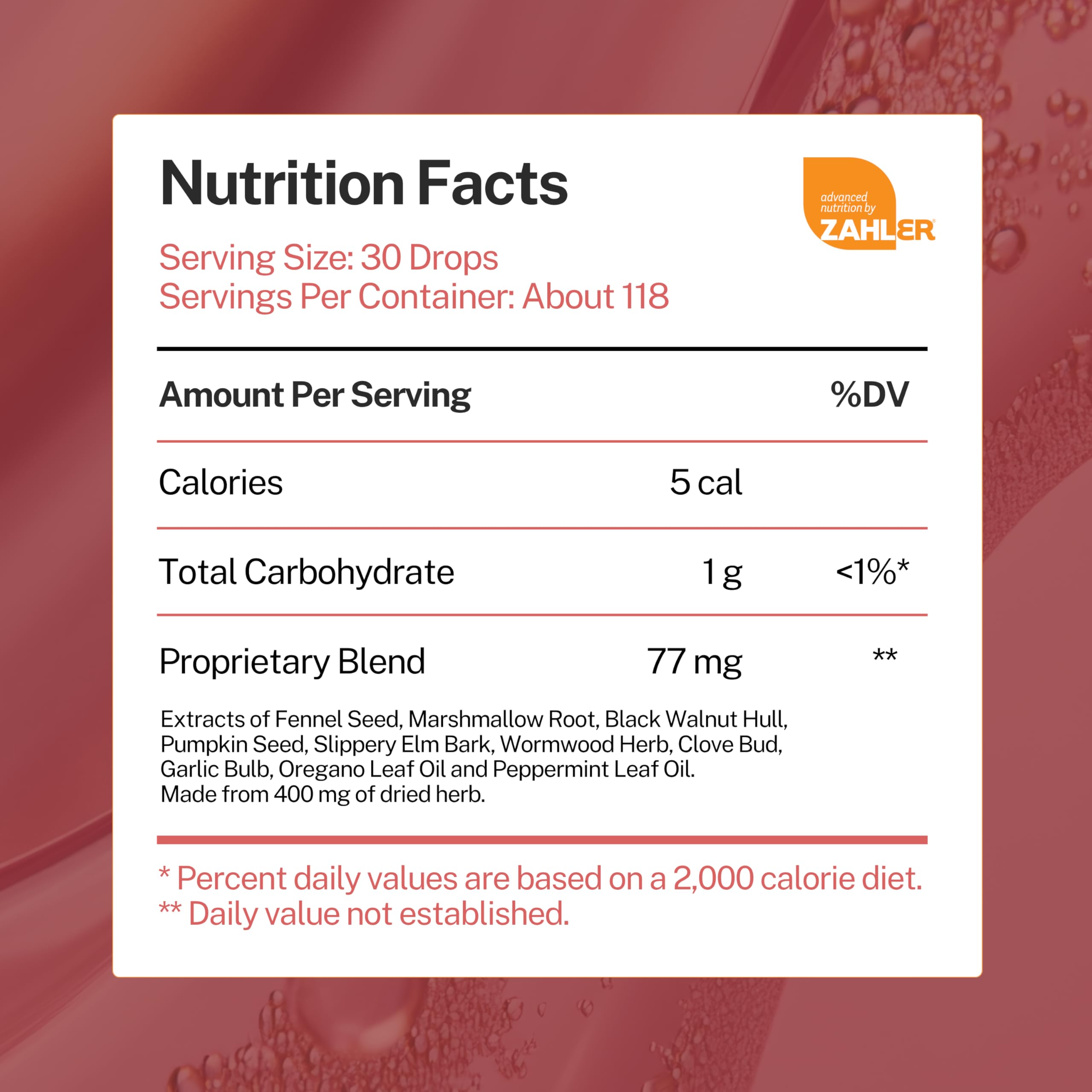 Zahler ParaGuard 30 count packaging shot suggests long term gut health support