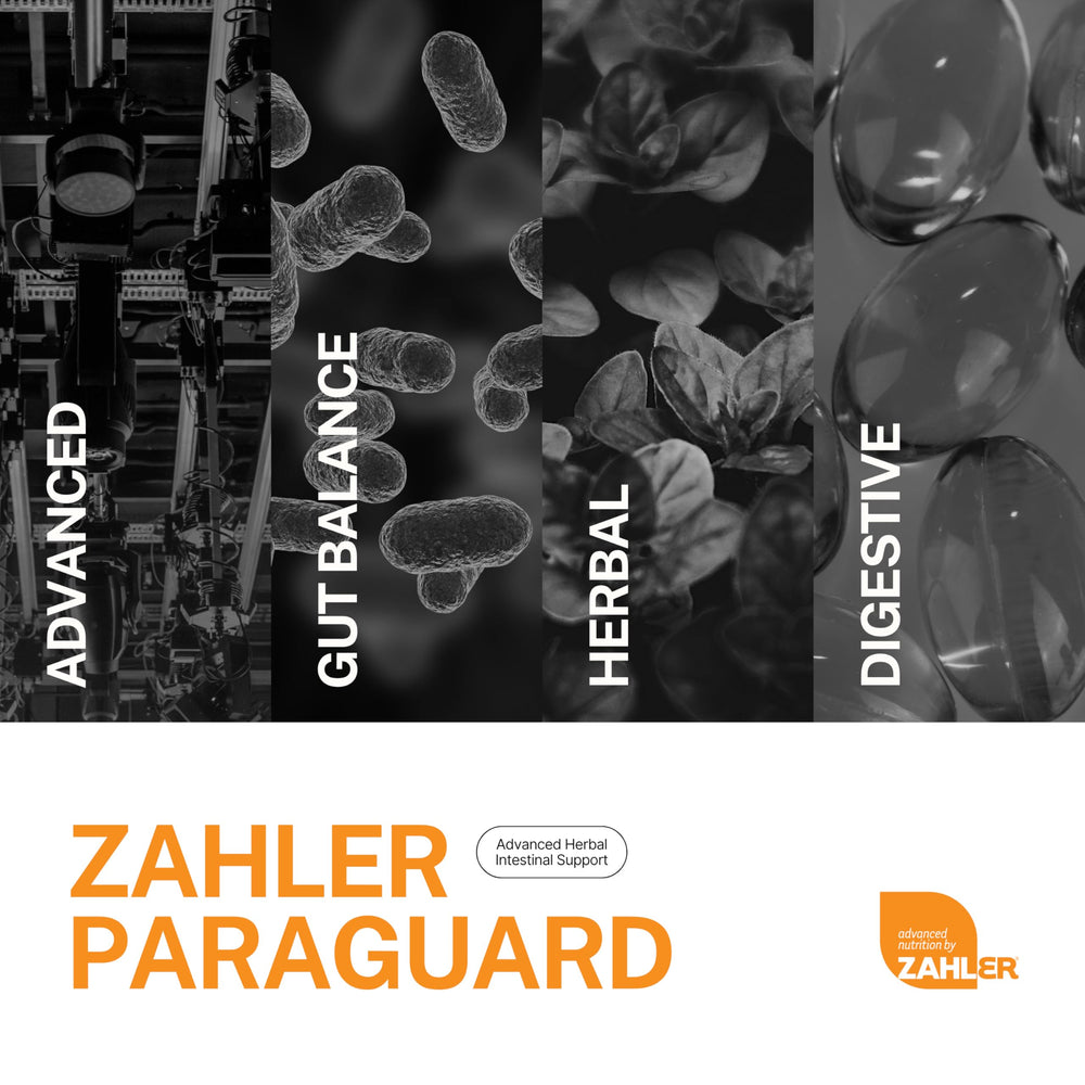 Single Zahler ParaGuard softgels being poured into a hand