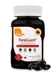 Zahler ParaGuard bottle shows herbal blend for gut health support