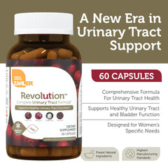 Zahler RevolUTion 1200mg D-Mannose capsules for urinary tract support.