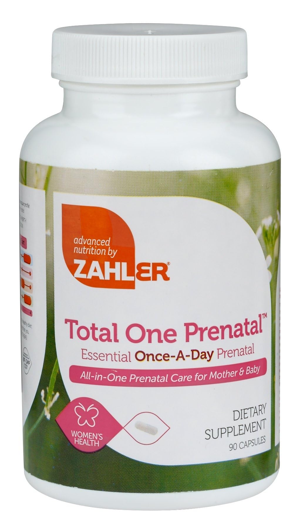 Zahler Total One Prenatal pack shot for daily prenatal nutrition support.