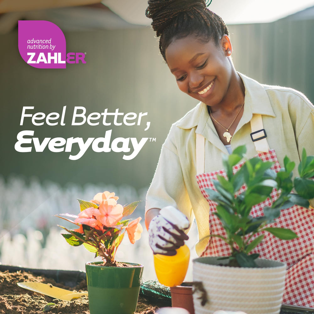 Zahler bottle on kitchen counter evokes easy wellness routine