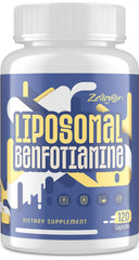Zaigon Benfotiamine bottle front shows the 600 mg formula for daily support.