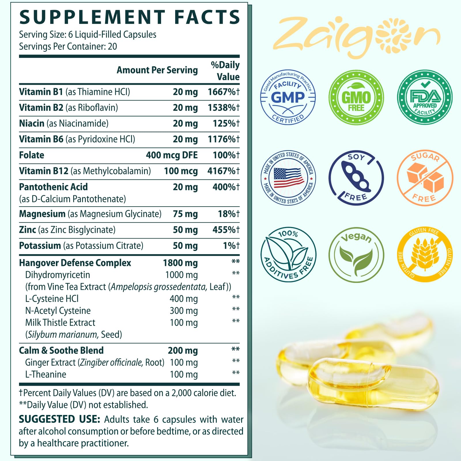 Zaigon cool, dark storage icon indicating potency preservation.