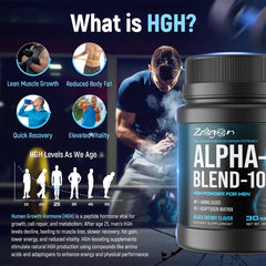 Zaigon HGH Supplements black cherry flavor close-up highlighting taste appeal.