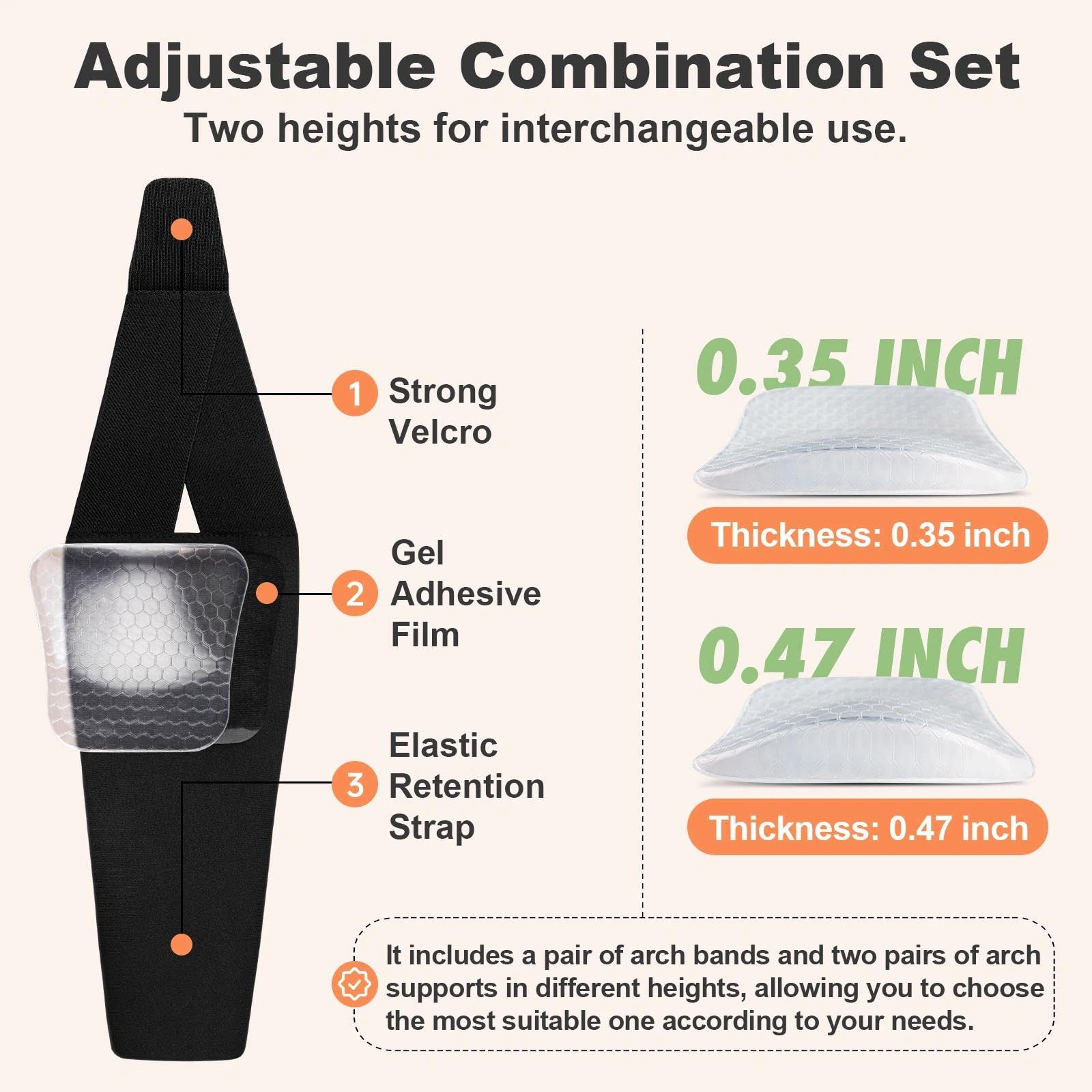 ZAIWOO arch pad delivers targeted pressure relief for tired feet.