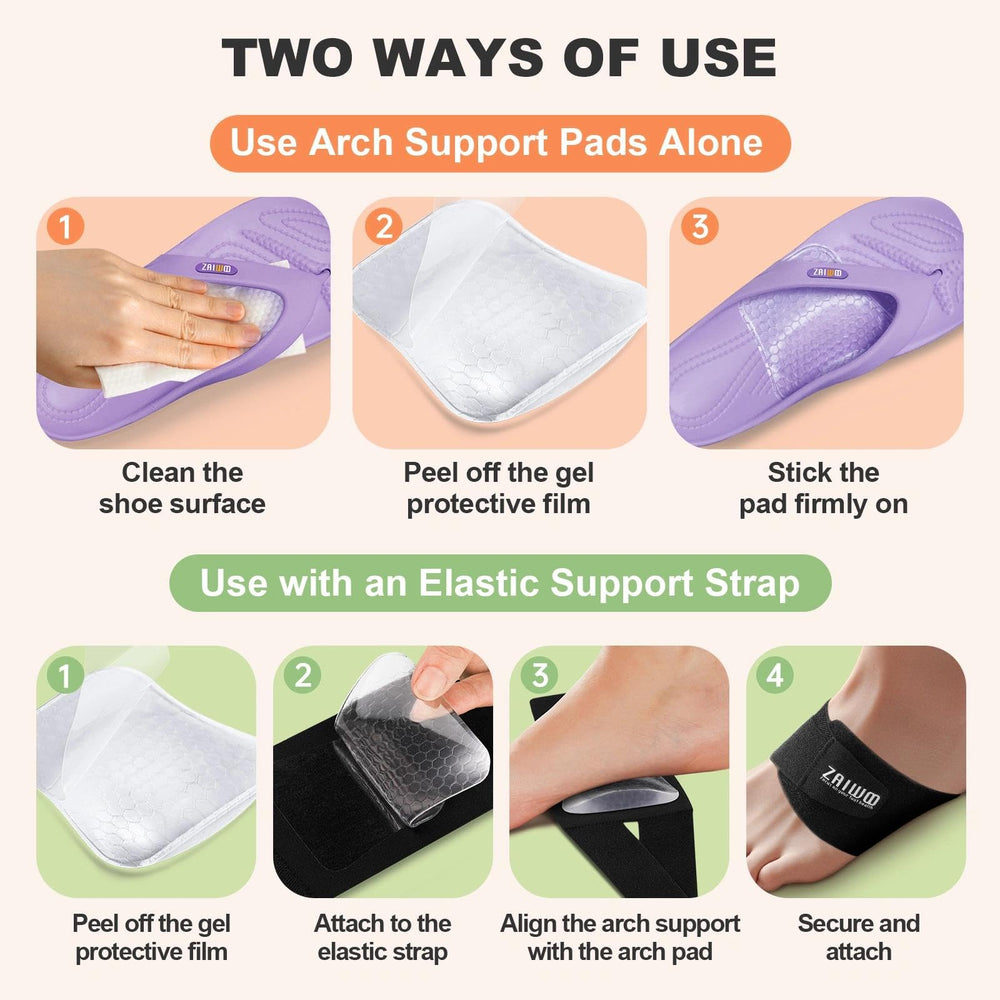 ZAIWOO at-home option pairs arches with bands for continuous support.