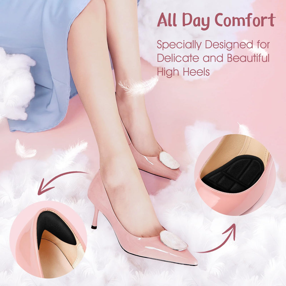 ZAIWOO heel pad soft gel cushion provides steady support in heels