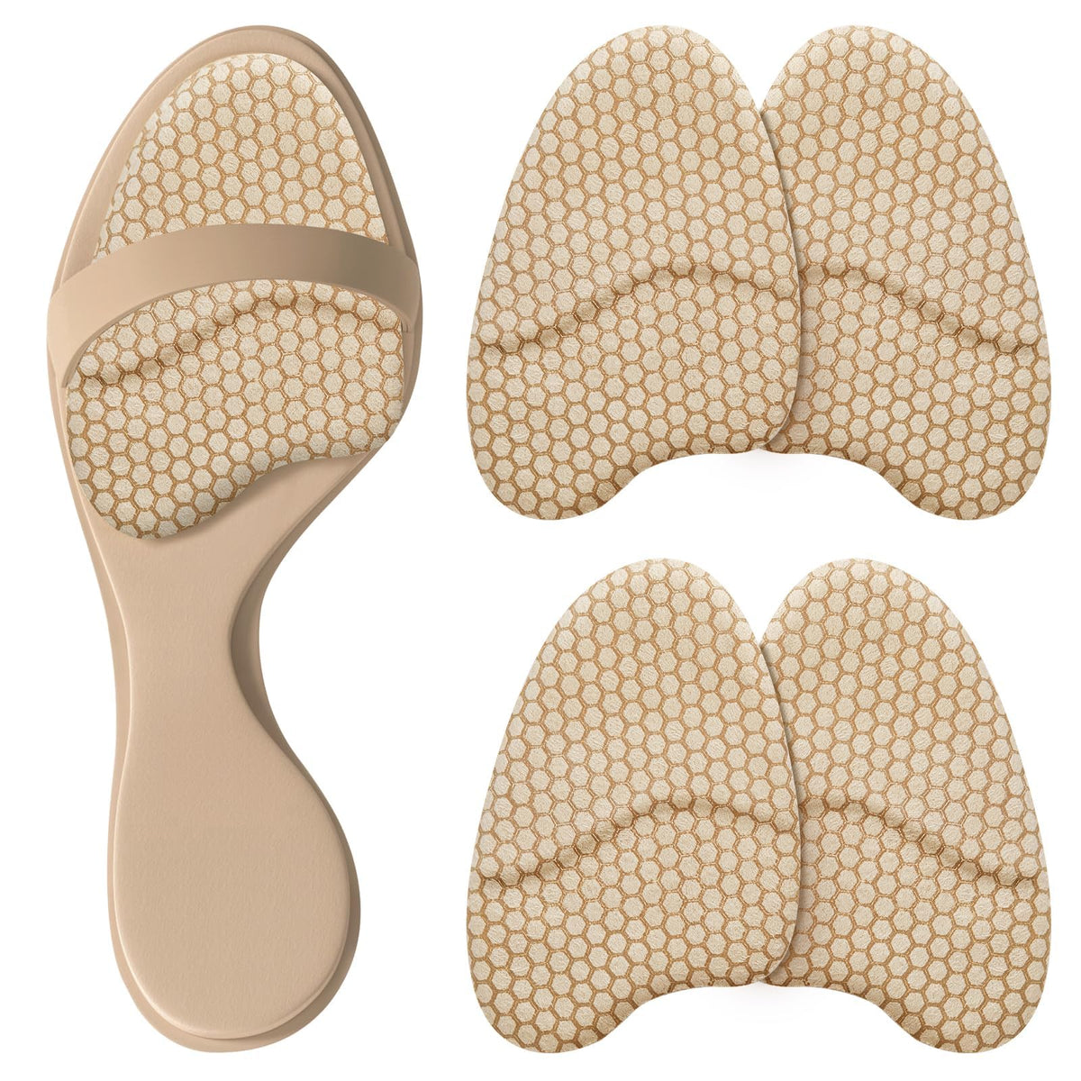 ZAIWOO metatarsal pads: diseño invisible para comodidad en tacones.