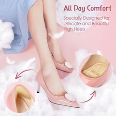 ZAIWOO heel pads with adhesive stay securely in place during wear.