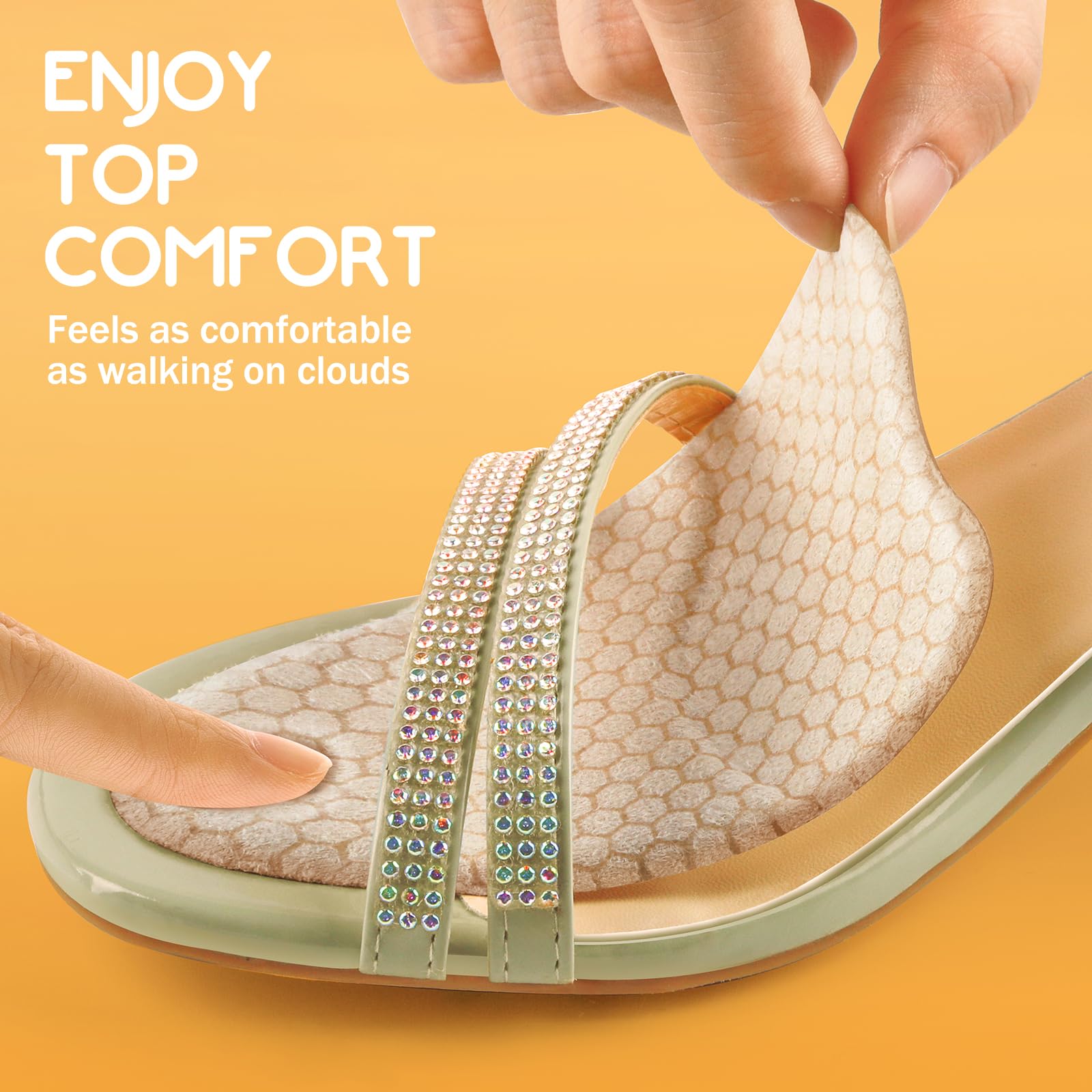 ZAIWOO metatarsal pads heel inserts stabilize steps in high heels