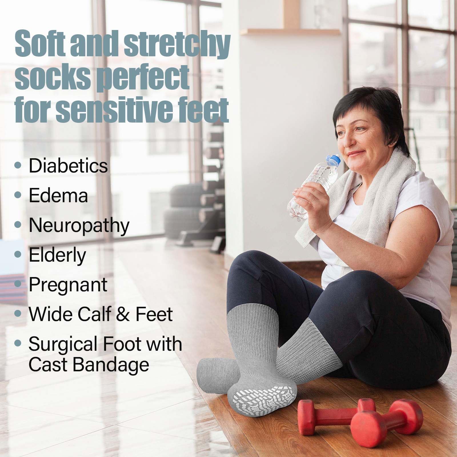 ZAKASA edema/bariatric sock designed for comfortable daily wear.
