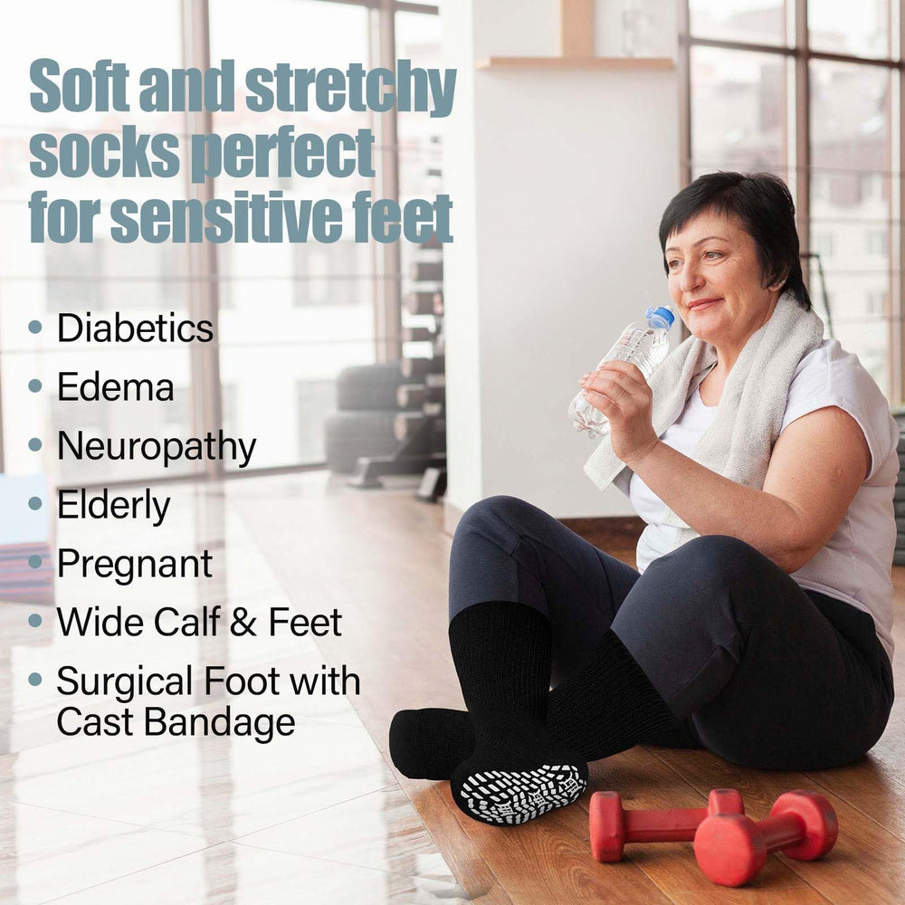 ZAKASA edema socks with moisture-wicking for dry feet
