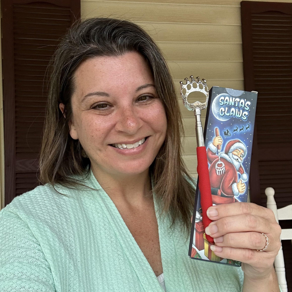 ZALIK back scratcher gift-ready in festive packaging for stocking stuffers.