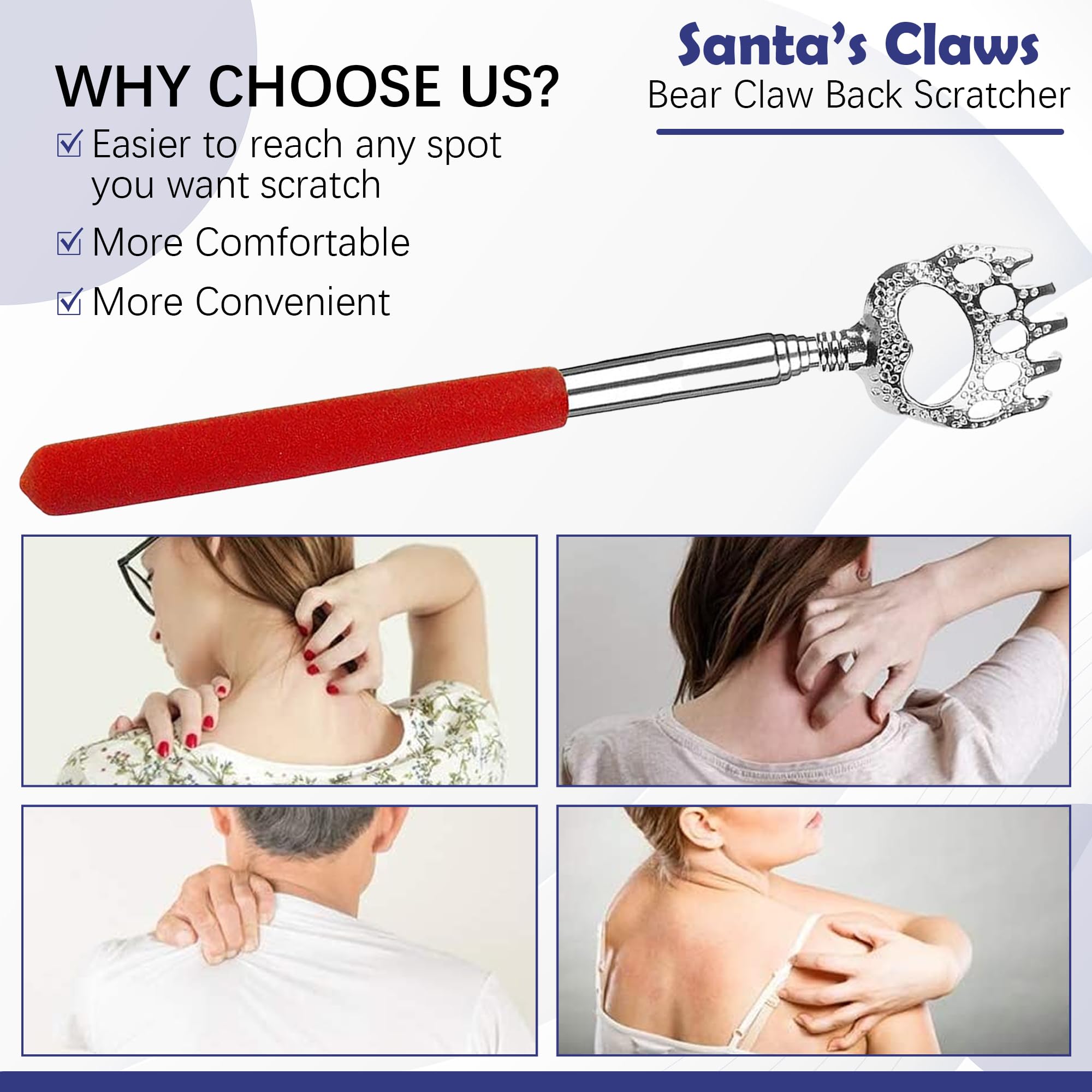 ZALIK back scratcher versatile for men, women, teens, and travelers.