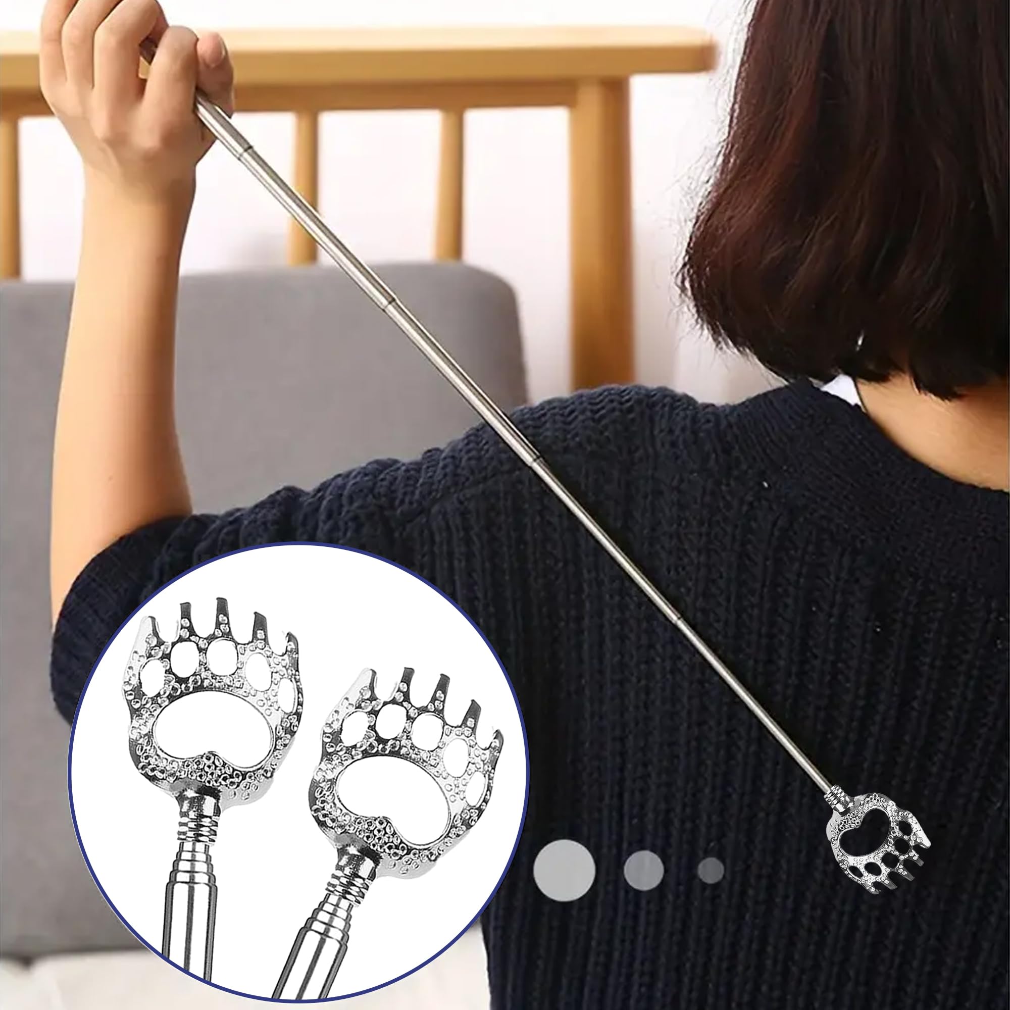 ZALIK back scratcher portable and lightweight for travel, home, or office.