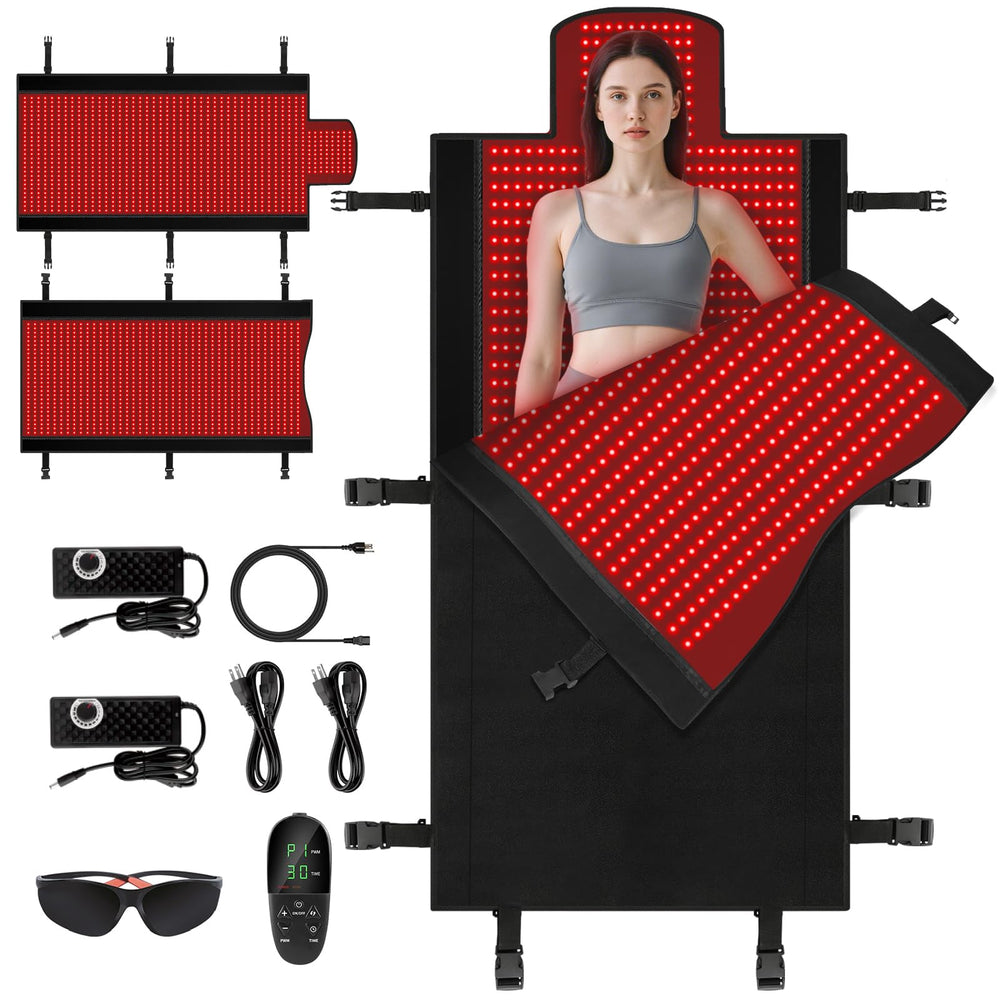 ZALWYC 2570 LEDs full-body mat for immersive in-home therapy coverage.