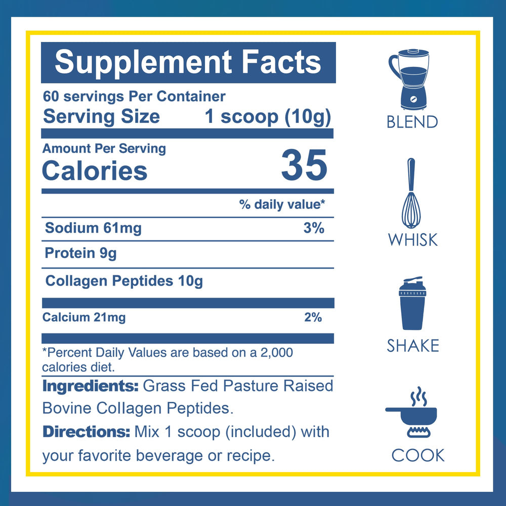 Zammex collagen peptides scoop dissolving in coffee, tasteless and odorless.