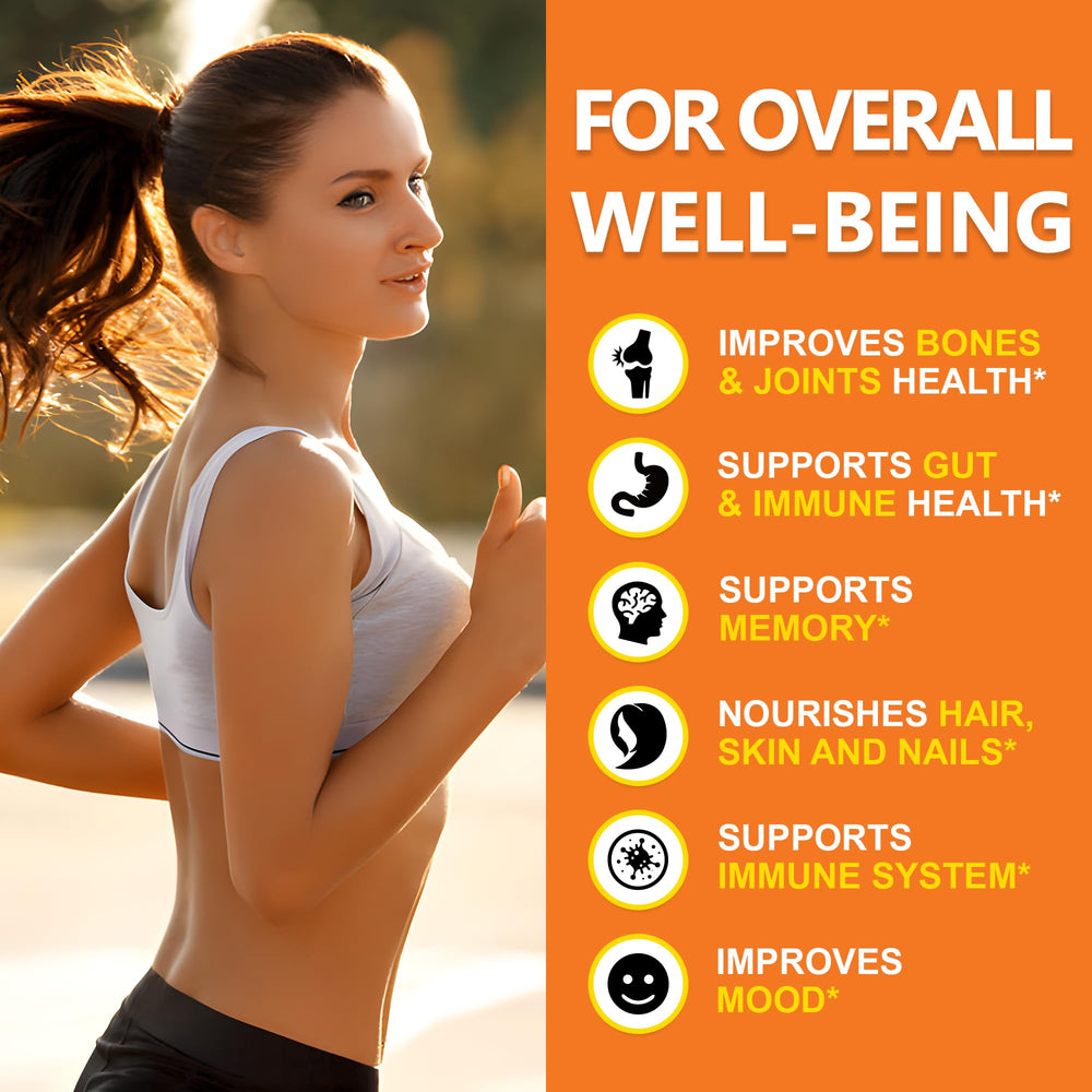 Zammex hydrolyzed collagen peptides Type 1&3 closeup; supports skin and joints.