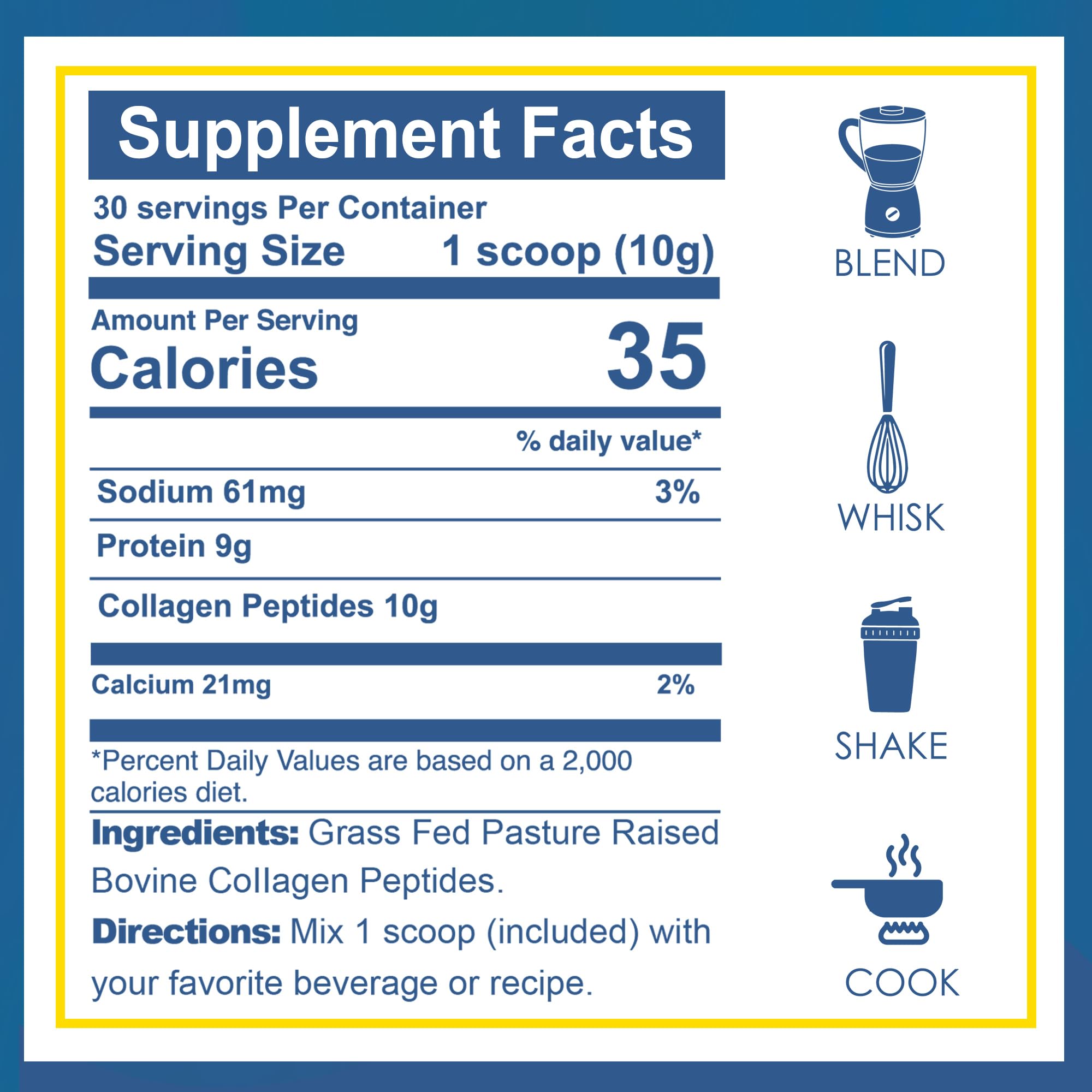 Zammex grass-fed collagen powder closeup highlights natural sourcing for quality.