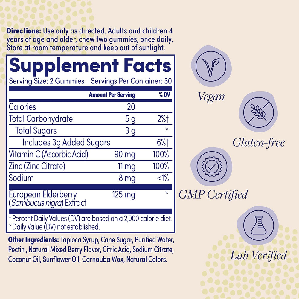 ZAND Immunity gummies serving scene highlights berry flavor and daily convenience.