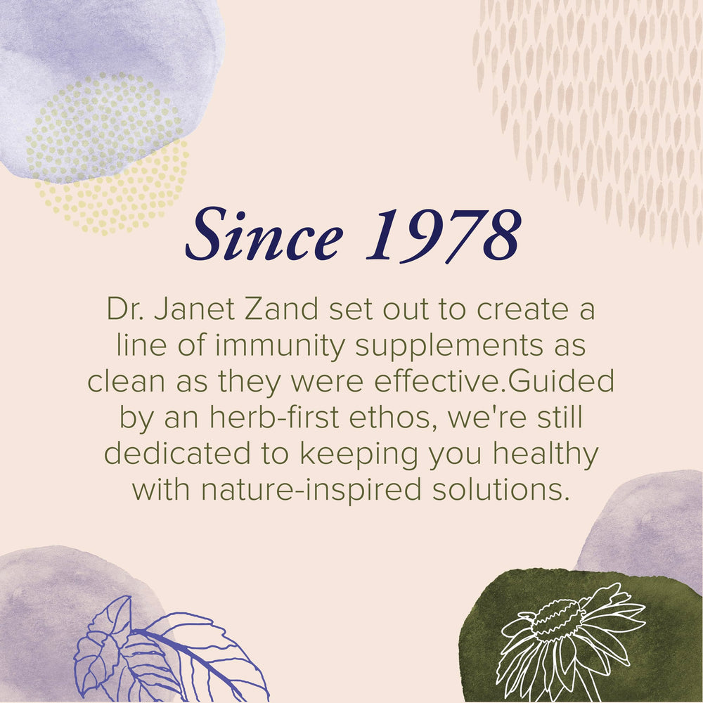 ZAND Immunity Menthol Lozenges served with tea for throat comfort.