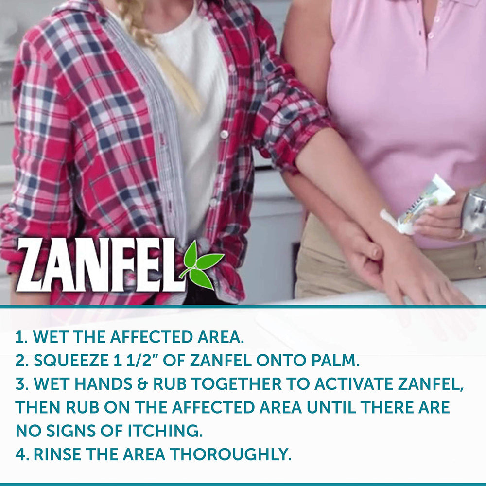 ZANFEL Wash safe for face and body image highlights versatile exposure care.