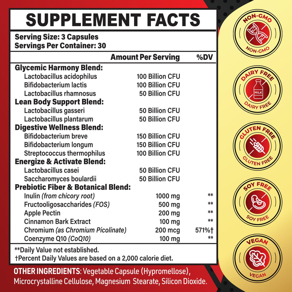 Zanleuds 850Billion CFU probiotic blend close-up for strong gut health support