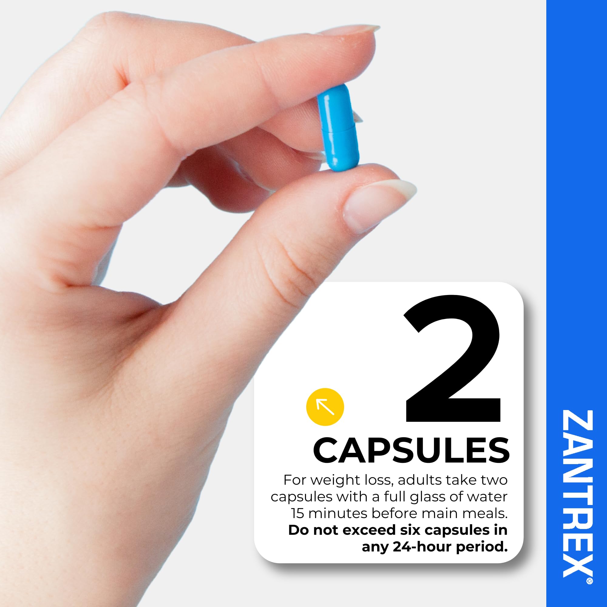 Zantrex Blue clinical trial graph implying weight management support.