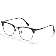 ZanyLen blue light blocking glasses in gunmetal browline for all-day comfort
