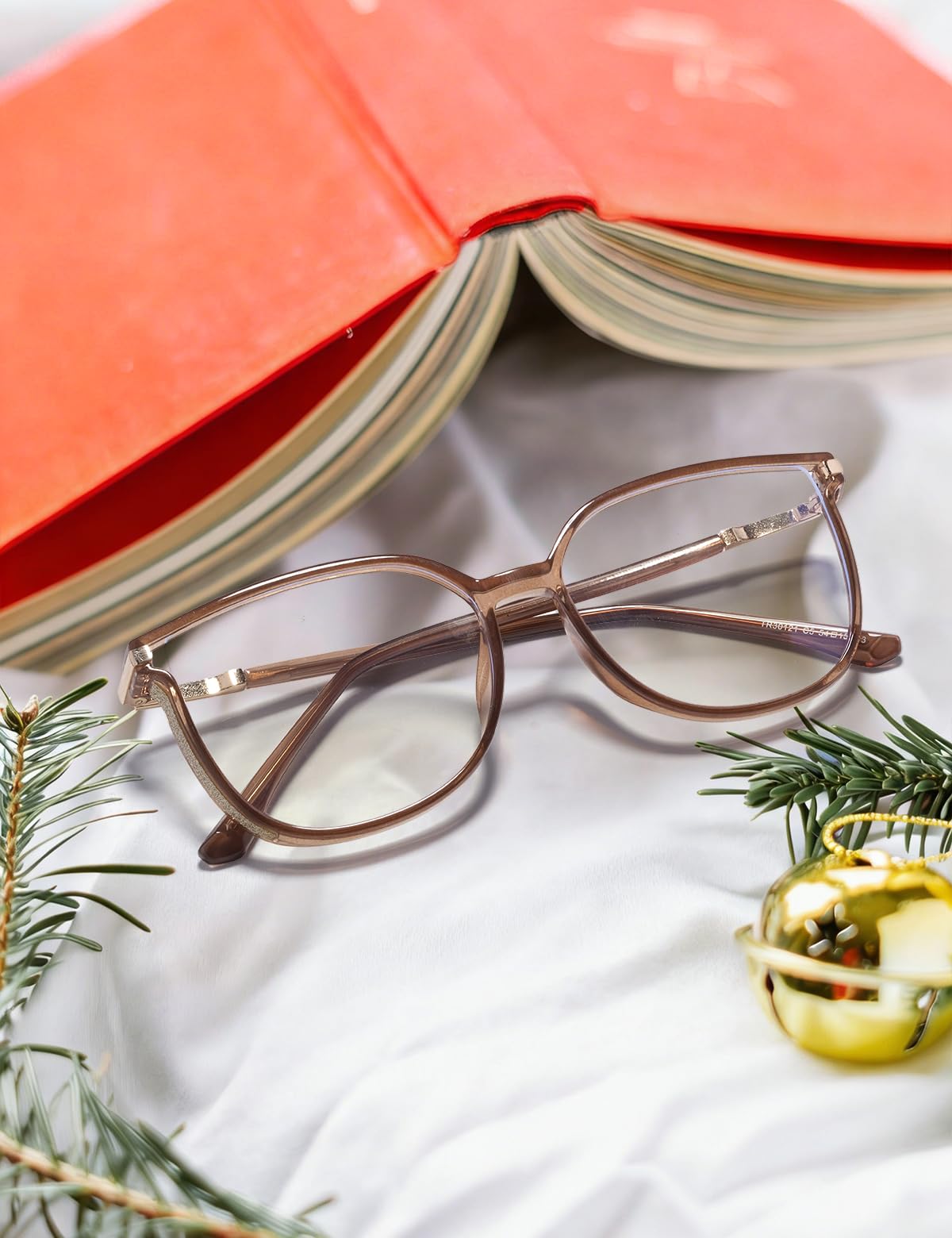 ZanyLen blue light glasses with clear lenses for comfortable viewing.